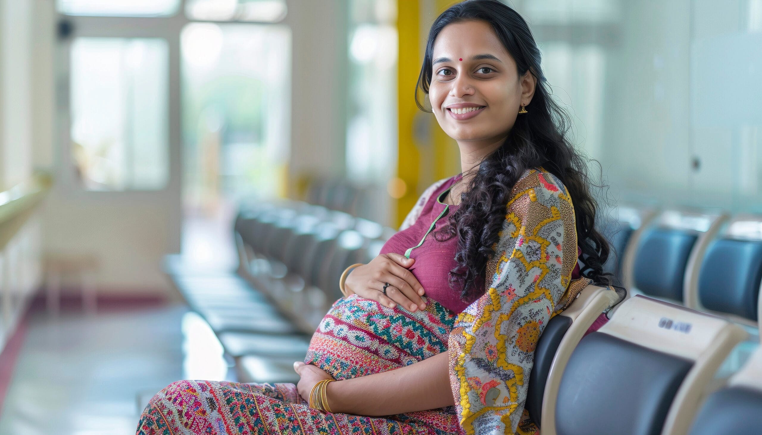portrait beautiful pregnant woman scaled